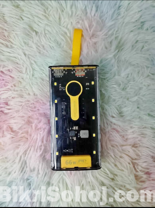 Transparent Fast Charging Power Bank 20000 Mah